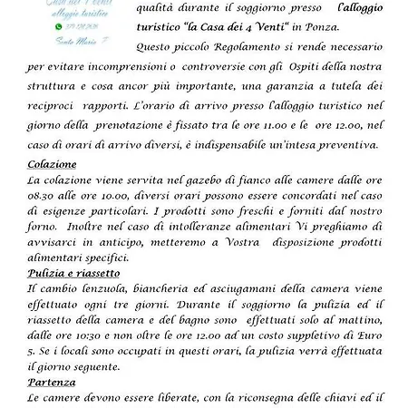 La Casa Dei 4 Venti Bed & Breakfast
